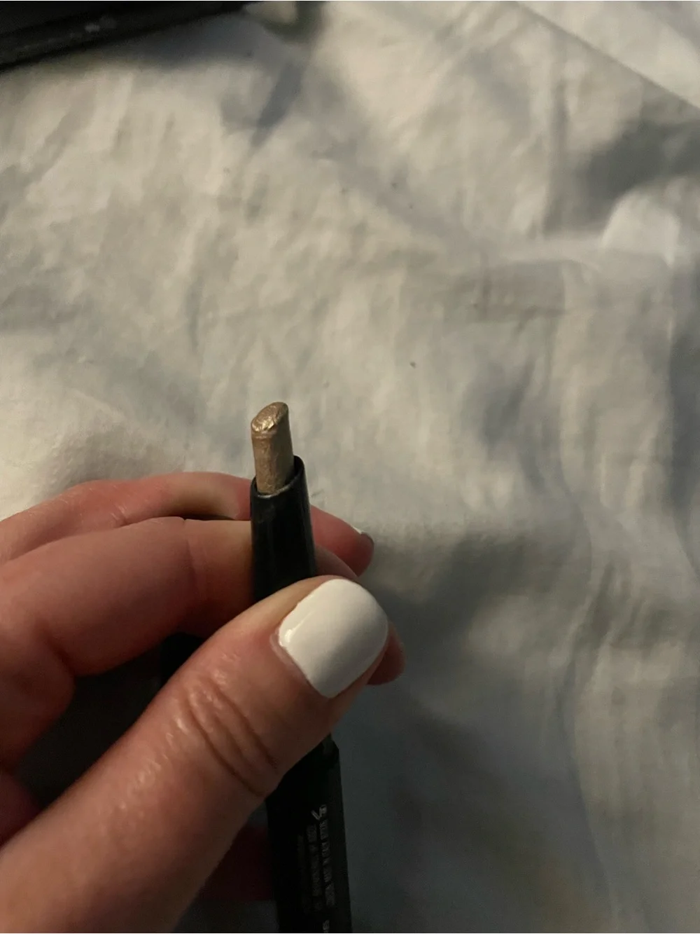 Barely used bareMinerals BarePro Eyeshadow stick in iced champagne